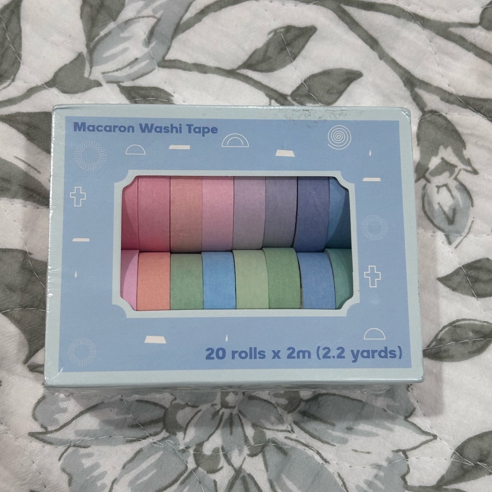 Macaron Washi Tape Set - Pastel Colors